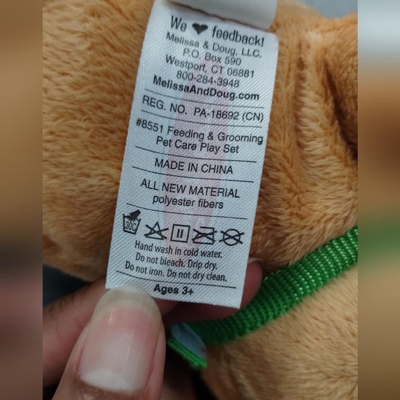 Melissa And Doug Plush Cheddar Orange Cat With Collar Replacement Stuffed animal - Picture 11 of 16